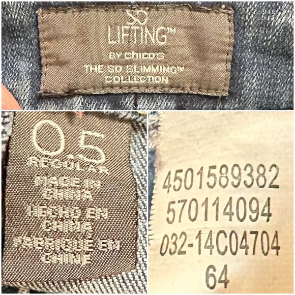 Chico's The So Lifting Collection Ankle Denim Jeans Size 6 - Picture 5 of 6
